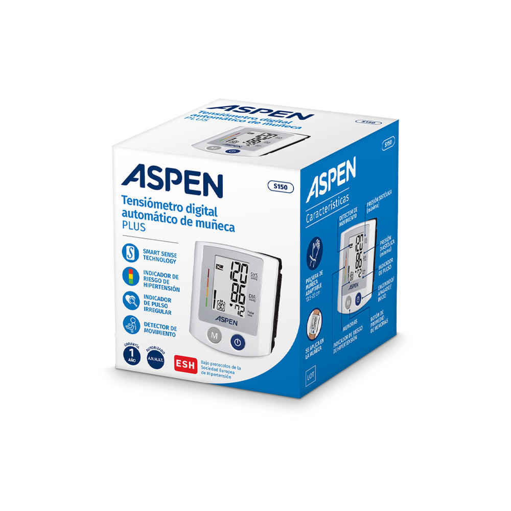 TENSIÓMETRO DIGITAL AUTOMÁTICO DE MUÑECA PLUS-S150