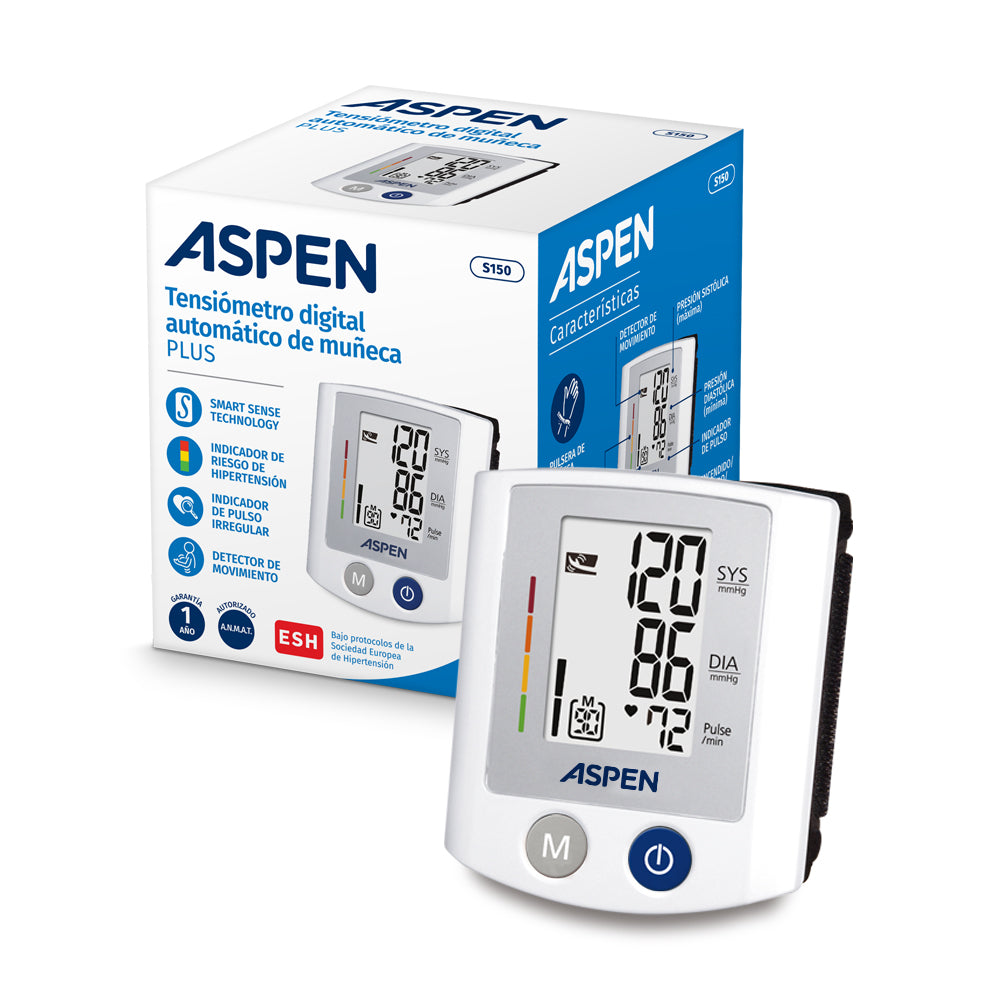TENSIÓMETRO DIGITAL AUTOMÁTICO DE MUÑECA PLUS-S150